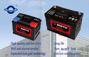 12V Ruiyu Auto Electrical System Dry Battery Car Battery